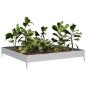 Preview: Hochbeet 100x100x18,5 cm Verzinkter Stahl