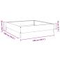 Preview: Hochbeet 100x100x26 cm Verzinkter Stahl