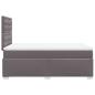 Preview: Boxspringbett mit Matratze Grau 120x200 cm Kunstleder