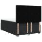 Preview: Boxspringbett mit Matratze Schwarz 140x200 cm Kunstleder