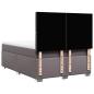 Preview: Boxspringbett mit Matratze Grau 140x200 cm Kunstleder