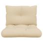 Preview: Palettenkissen 2-tlg. Beige Stoff