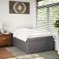 Preview: Boxspringbett mit Matratze Grau 120x190 cm Kunstleder