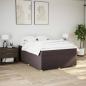 Preview: Boxspringbett mit Matratze Dunkelbraun 160x200 cm Stoff