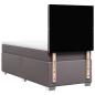 Preview: Boxspringbett mit Matratze Grau 90x190 cm Kunstleder
