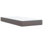 Preview: Boxspringbett mit Matratze Grau 90x190 cm Kunstleder