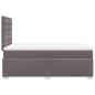 Preview: Boxspringbett mit Matratze Grau 120x190 cm Kunstleder