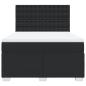 Preview: Boxspringbett mit Matratze Schwarz 160x200 cm Kunstleder