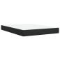 Preview: Boxspringbett mit Matratze Schwarz 160x200 cm Kunstleder