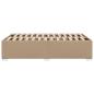 Preview: Bettgestell Cappuccino-Braun 120x200 cm Kunstleder