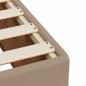 Preview: Bettgestell Cappuccino-Braun 120x200 cm Kunstleder