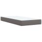 Preview: Boxspringbett mit Matratze Grau 100x200 cm Kunstleder