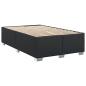 Preview: Boxspringbett mit Matratze Schwarz 120x190 cm Kunstleder