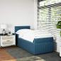 Preview: Boxspringbett mit Matratze Blau 80x200 cm Samt