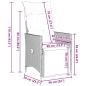 Preview: 9-tlg. Garten-Essgruppe mit Kissen Schwarz Poly Rattan