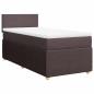 Preview: Boxspringbett mit Matratze Dunkelbraun 80x200 cm Stoff
