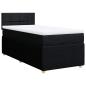 Preview: Boxspringbett mit Matratze Schwarz 80x200 cm Stoff