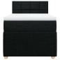 Preview: Boxspringbett mit Matratze Schwarz 80x200 cm Stoff
