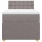 Preview: Boxspringbett mit Matratze Taupe 80x200 cm Stoff