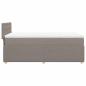 Preview: Boxspringbett mit Matratze Taupe 80x200 cm Stoff