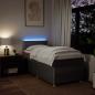 Preview: Boxspringbett mit Matratze Taupe 90x200 cm Stoff