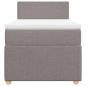 Preview: Boxspringbett mit Matratze Taupe 90x200 cm Stoff