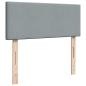 Preview: Boxspringbett mit Matratze Hellgrau 120x190 cm Stoff