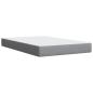 Preview: Boxspringbett mit Matratze Hellgrau 120x190 cm Stoff