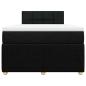 Preview: Boxspringbett mit Matratze Schwarz 120x190 cm Stoff
