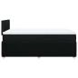 Preview: Boxspringbett mit Matratze Schwarz 120x190 cm Stoff