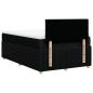 Preview: Boxspringbett mit Matratze Schwarz 120x190 cm Stoff