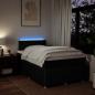 Preview: Boxspringbett mit Matratze Schwarz 120x190 cm Stoff