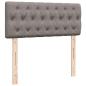 Preview: Boxspringbett mit Matratze Taupe 120x190 cm Stoff