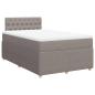 Preview: Boxspringbett mit Matratze Taupe 120x190 cm Stoff