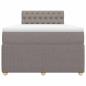 Preview: Boxspringbett mit Matratze Taupe 120x190 cm Stoff