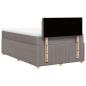 Preview: Boxspringbett mit Matratze Taupe 120x190 cm Stoff