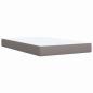 Preview: Boxspringbett mit Matratze Taupe 120x190 cm Stoff