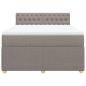 Preview: Boxspringbett mit Matratze Taupe 140x200 cm Stoff