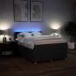 Preview: Boxspringbett mit Matratze Schwarz 160x200 cm Stoff