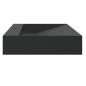 Preview: Waschbecken 120x46x11 cm Mineralguss/Marmorguss Mattschwarz