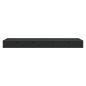 Preview: Waschbecken 120x46x11 cm Mineralguss/Marmorguss Mattschwarz