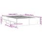 Preview: Bettgestell ohne Matratze Sonoma-Eiche 120x200 cm Holzwerkstoff