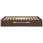 Preview: Bettgestell ohne Matratze Braun Eiche 140x190 cm Holzwerkstoff