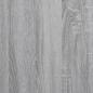 Preview: ARDEBO.de - Bettgestell Grau Sonoma 135x190 cm Holzwerkstoff