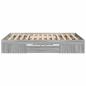 Preview: Bettgestell Grau Sonoma 135x190 cm Holzwerkstoff