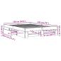 Preview: Bettgestell Schwarz 135x190 cm Holzwerkstoff