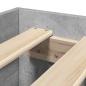 Preview: Bettgestell Betongrau 75x190 cm Holzwerkstoff