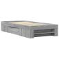 Preview: Bettgestell Grau Sonoma 75x190 cm Holzwerkstoff