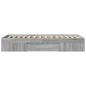 Preview: Bettgestell Grau Sonoma 75x190 cm Holzwerkstoff