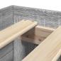 Preview: Bettgestell Grau Sonoma 75x190 cm Holzwerkstoff